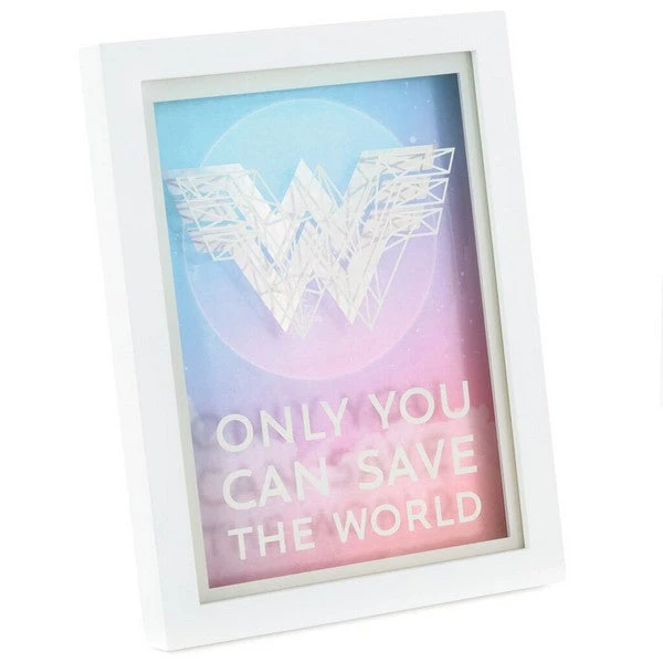 DC Comics™ Wonder Woman 1984™ Save The World Framed Quote Sign 1 DC Comics™ Wonder Woman 1984™ Save The World Framed Quote Sign