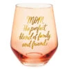 Hallmark Mom, The Perfect Blend Stemless Wine Glass 14 Oz.