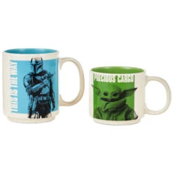 Hallmark Star Wars: The Mandalorian™ And Grogu™ Adult And Child Stacking Mugs, Set Of 2