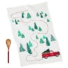 Hallmark Red Truck Christmas Tea Towel And Wooden Spoon, Set Of 2