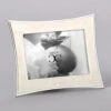 Baptism Frame In Ivory And Silver Holds 3x5 Photo