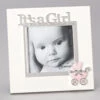 It's A Boy Frame With Pink Stroller Holds 4x4 Photo