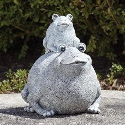 Frog And Baby Pudgy Pal Garden Statue