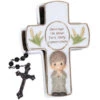 Precious Moments First Communion Box Rosary Boy