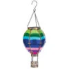 Hot Air Balloon Solar Lantern Stripe Small 15"