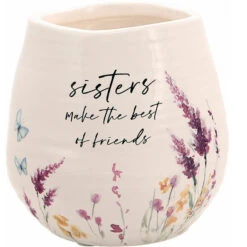 Meadows Of Joy Butterfly Floral 8 Oz. Soy Wax Candle Sisters Make The Best Of Friends With Tranquility Scent