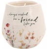 Meadows Of Joy Butterfly Floral 8 Oz. Soy Wax Candle I Always Wished For A Friend Like You With Tranquility Scent