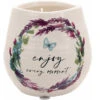 Meadows Of Joy Butterfly Floral 8 Oz. Soy Wax Candle Enjoy Every Moment With Tranquility Scent
