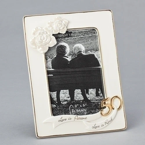 50th Anniversary Love Is Patient Love Is Kind Frame Holds 4x6 Photo 1 50th Anniversary Love Is Patient Love Is Kind Frame Holds 4x6 Photo