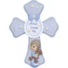 Precious Moments Jesus Loves MeCross With Stand Boy