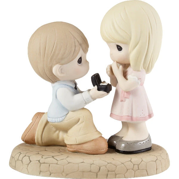 Precious Moments Boy Proposing To Girl Figurine Will You Marry Me? 1 Precious Moments Boy Proposing To Girl Figurine Will You Marry Me?