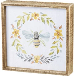 Inset Wood Sign - Bee