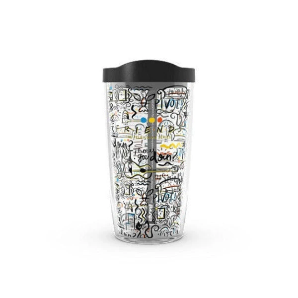 Tervis Friends The Television Series All Over Pattern 16 Oz. Tumbler With Travel Lid 1 Tervis Friends The Television Series All Over Pattern 16 Oz. Tumbler With Travel Lid