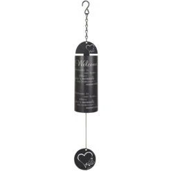 22" Cyclone Wind Chime Welcome To Our Home Where Today’s Moments Are Tomorrow’s Memories