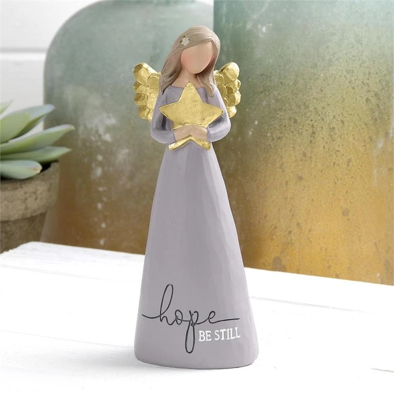 “Hope Be Still” Angel Holding Gold Star 1 “Hope Be Still” Angel Holding Gold Star