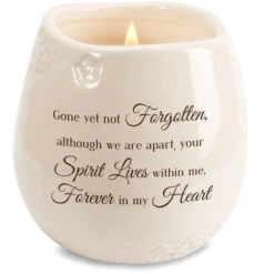 Forever In My Heart Sympathy Candle Made Of Soy Wax With Tranquility Scent