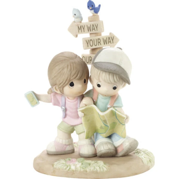 Precious Moments Couple With Road Signs And Map Figurine I’d Be Lost Without You 1 Precious Moments Couple With Road Signs And Map Figurine I’d Be Lost Without You