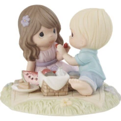 Precious Moments Everyday With You Is A Picnic Boy And Girl Figurine