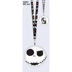 Monogram Nightmare Before Christmas Jack Skellington Deluxe Lanyard With Pouch Card Holder