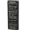 Wood Sign - Rules For Marriage Enjoy Each Other
