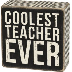 Wood Sign - Coolest Teacher Ever