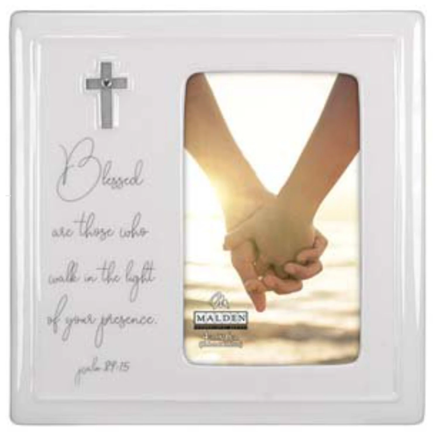 Malden Blessed Psalm 89:15 Ceramic 4"x6" Photo Frame 1 Malden Blessed Psalm 89:15 Ceramic 4"x6" Photo Frame