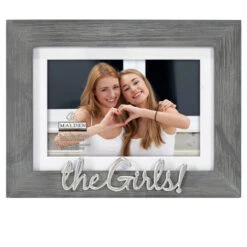 Malden The Girls 4"x6" Or 5"x7" Photo Frame In Rustic Gray