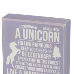 Wood Sign - Advice From A Unicorn Live A Magical Life