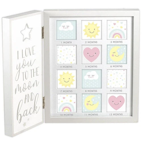 Malden Baby's First Year Love You To The Moon And Back 12 Months Photo Frame 1 Malden Baby's First Year Love You To The Moon And Back 12 Months Photo Frame
