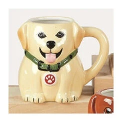 Sculpted 3-Dimensional 18 Oz. Dog Mug Yello Labrador Retriever