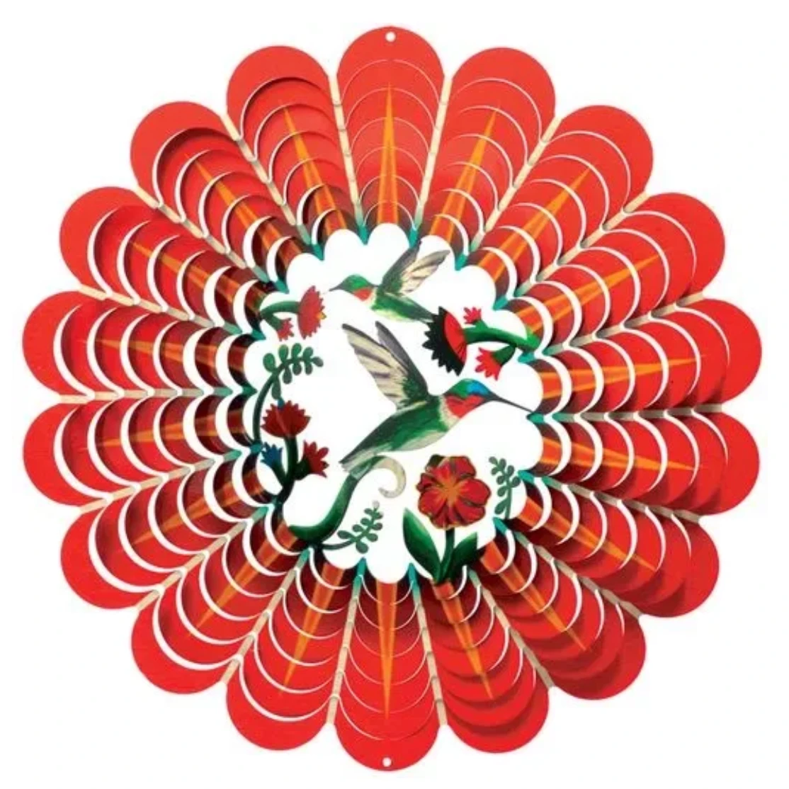 12" 3D Red Hummingbird Wind Spinner 1 12" 3D Red Hummingbird Wind Spinner