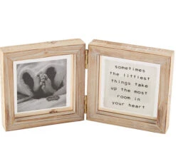 Sometimes The Littlest Things Take Up The Most Room In Your Heart Hinged Baby Picture Frame