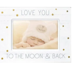 Malden Love You To The Moon And Back 4"x6" Photo Frame White