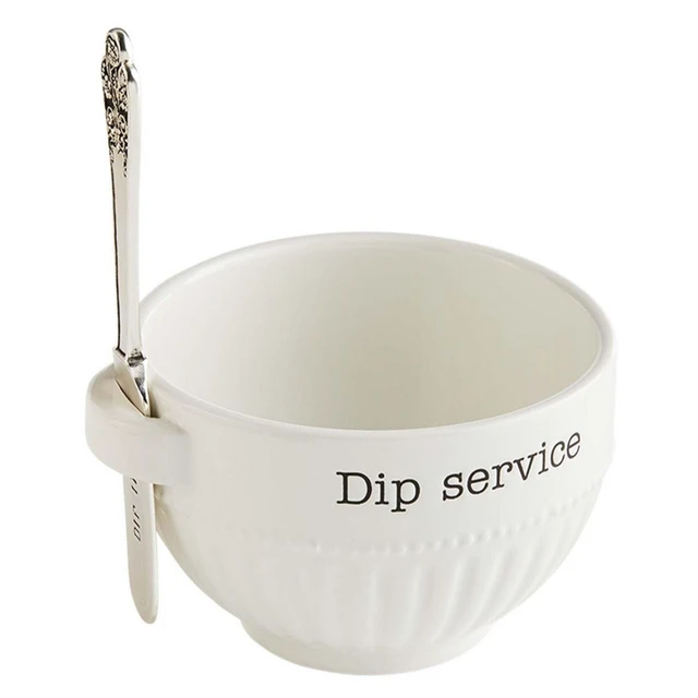 Dip Service Bowl With Spreader Set 1 Dip Service Bowl With Spreader Set