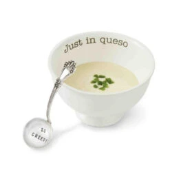 Just In Queso Dip Bowl And So Cheesy Spoon Set
