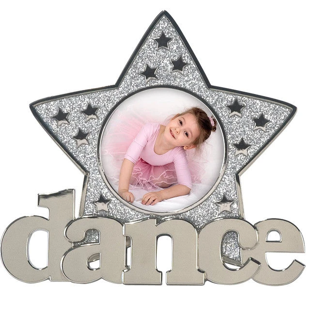 Malden Dance Glitter Star Metal 3"x3" Photo Frame 1 Malden Dance Glitter Star Metal 3"x3" Photo Frame