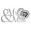 Malden Wedding Mr. & Mrs. Signature With Heart Silver 3"x3" Photo Frame