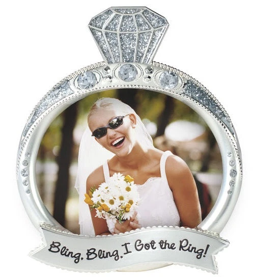Malden Bling Bling I Got The Ring Silver Jewel 3"x4" Photo Frame 1 Malden Bling Bling I Got The Ring Silver Jewel 3"x4" Photo Frame