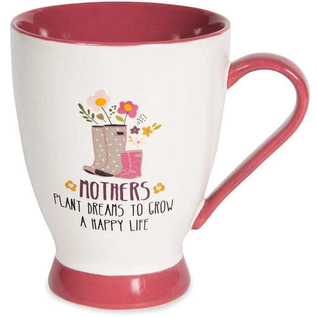 Mothers Plant Dream To Grow A Happy Life Mug 18 Oz. 1 Mothers Plant Dream To Grow A Happy Life Mug 18 Oz.