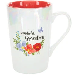 Wonderful Grandma Iridescent Latte Mug 15 Oz.