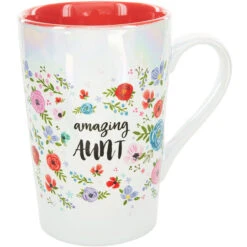 Amazing Aunt Iridescent Latte Mug 15 Oz.
