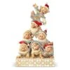 Jim Shore Disney Woodland Snow White's Seven Dwarfs Holiday Decorating Figurine "Precarious Pyramid"