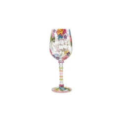 Lolita Wine Glass Mom You Are Loved