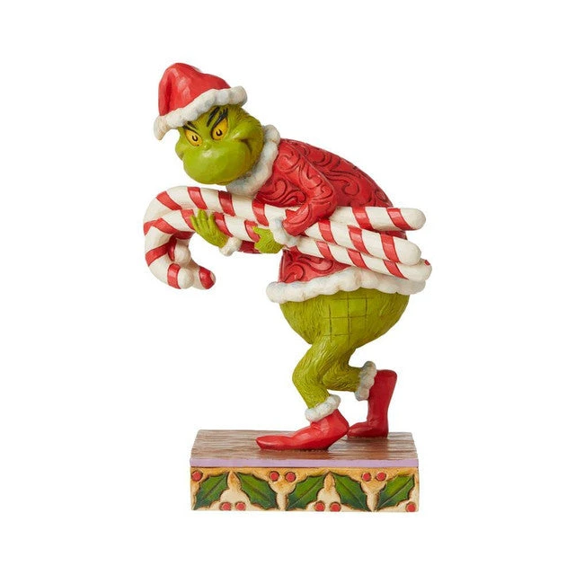 Jim Shore Grinch Stealing Candy Canes Figurine 1 Jim Shore Grinch Stealing Candy Canes Figurine
