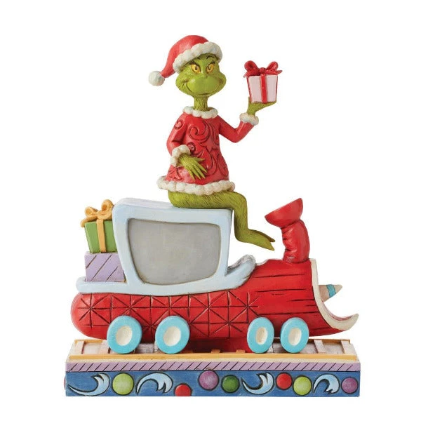 Jim Shore Grinch On Train Bound For Whoville Figurine 1 Jim Shore Grinch On Train Bound For Whoville Figurine