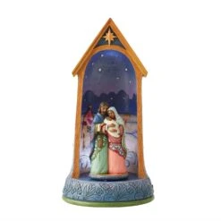 Jim Shore Heartwood Creek African American Lighted Holy Family In Stable