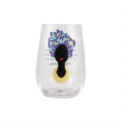 Our Name Is Mud The River Cuts Through Because Of Its Persistance Bling Stemless Wine Glass