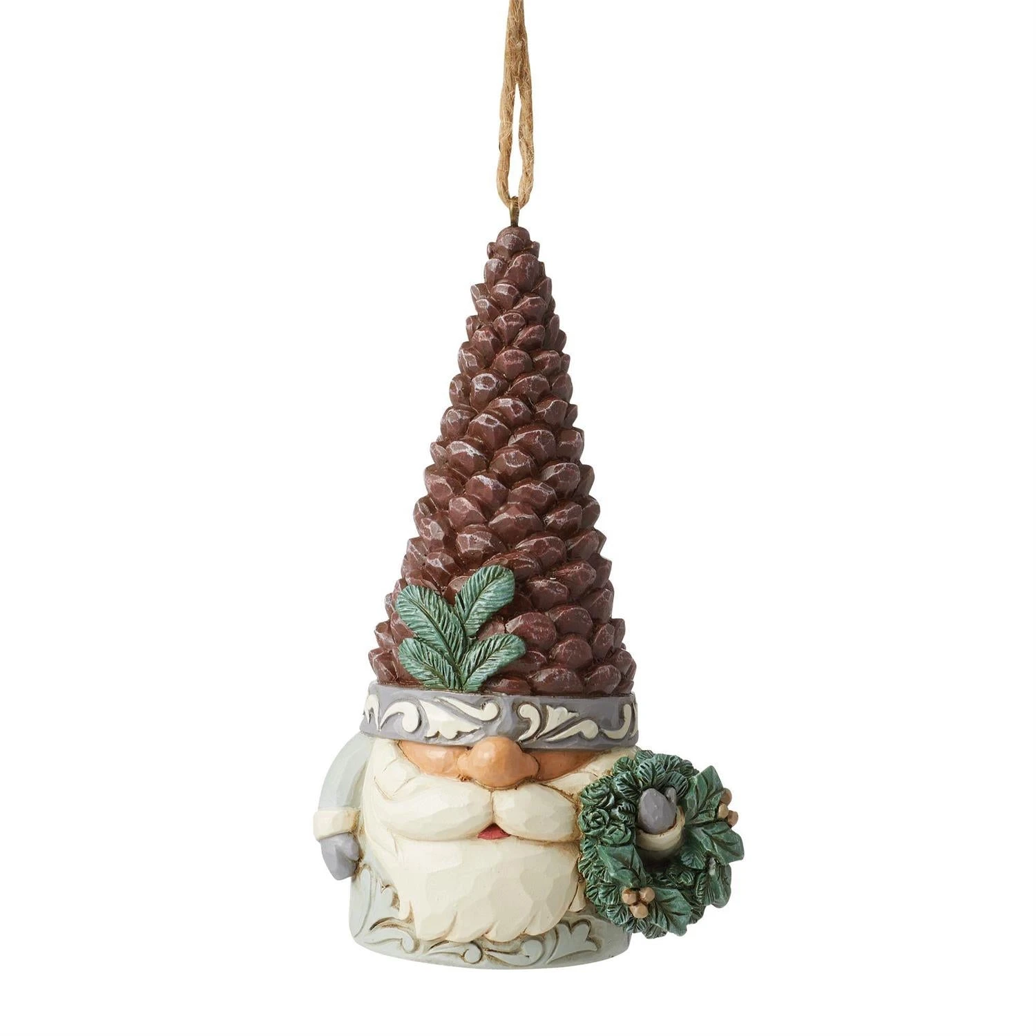 Jim Shore Heartwood Creek Woodland Gnome Pinecone Ornament 1 Jim Shore Heartwood Creek Woodland Gnome Pinecone Ornament