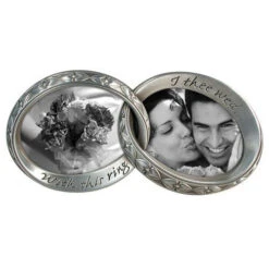 Malden Wedding Bands Interlocking Double 2 3/4" Photo Frame
