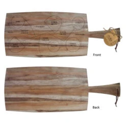 11"x28" Beginner Charcuterie Sharing Board With Handle